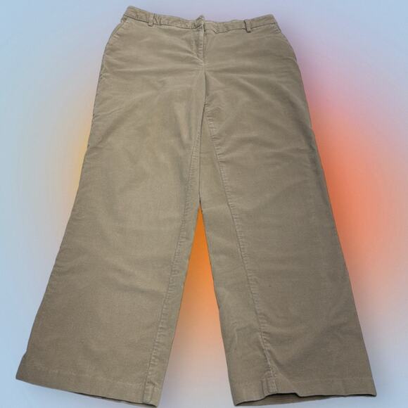 CROFT & BARROW Women’s 10P Beige Corduroy Jeans - Picture 2 of 4